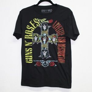 Guns N Roses black Appetite for Destruction band t